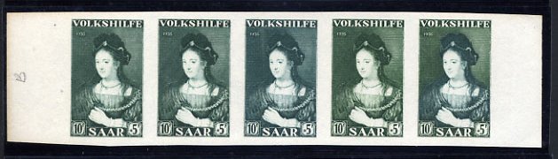 Saar_1956_Yvert_359-Scott_B115_five_b