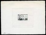 Fr_West_Africa_1954_Yvert_49a-Scott_60_unissued_10f_hunting_and_fishing_1er_etat_black_bb_AP