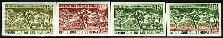 Senegal_1965_Yvert_249-Scott_244_different_colors