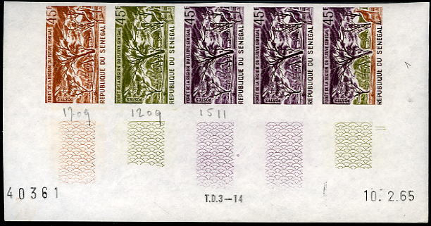 Senegal_1965_Yvert_249-Scott_244_five_a