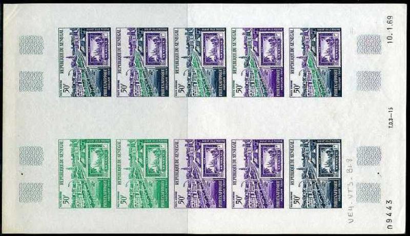 Senegal_1969_Yvert_PA73-Scott_C68_full_sheet