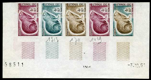 Somali_Coast_1961_Yvert_306-Scott_288_five_f