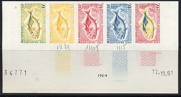 Somali_Coast_1961_Yvert_307-Scott_289_five_a