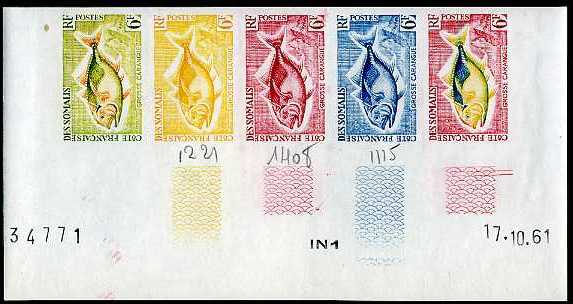 Somali_Coast_1961_Yvert_307-Scott_289_five_aa