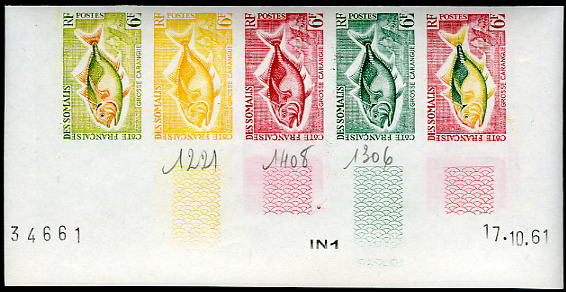 Somali_Coast_1961_Yvert_307-Scott_289_five_b