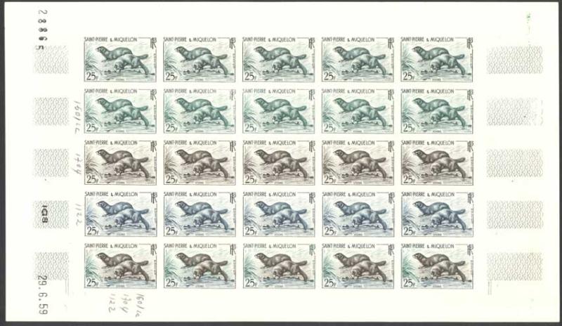 St_Pierre_1959_Yvert_361-Scott_359_full_sheet