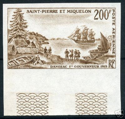St_Pierre_1963_Yvert_PA30-Scott_C27_dark-brown