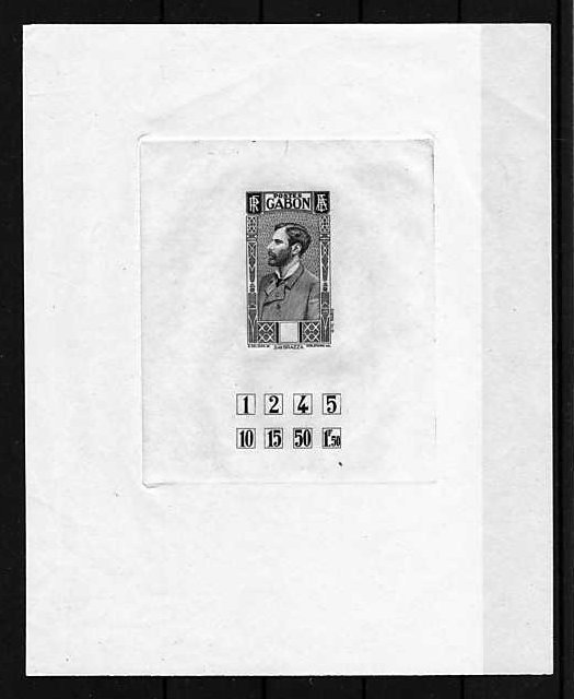 Gabon_1932_Yvert_133a-Scott_unissued_in_TD_de_Brazza_etat_black_c_AP