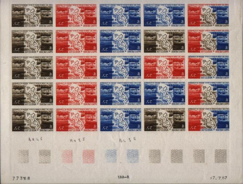 St_Pierre_1967_Yvert_PA38-Scott_C35_full_sheet