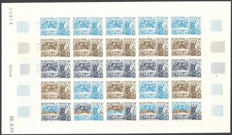 St_Pierre_1969_Yvert_396-Scott_394_full_sheet