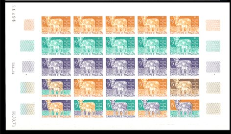 St_Pierre_1970_Yvert_407-Scott_404_full_sheet