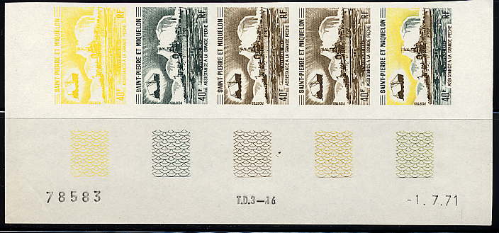 St_Pierre_1971_Yvert_412-Scott_410_five_a
