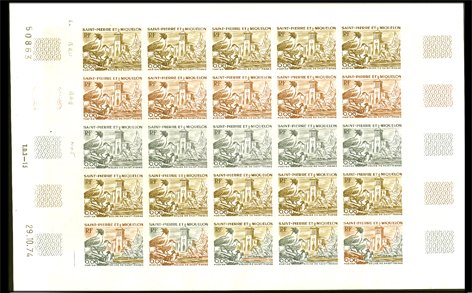 St_Pierre_1974_Yvert_438-Scott_436_full_sheet_a