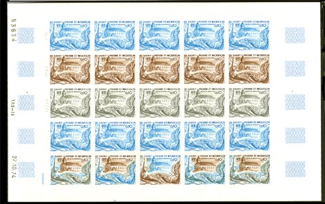 St_Pierre_1974_Yvert_439-Scott_437_full_sheet