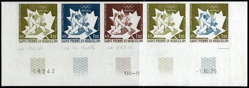 St_Pierre_1975_Yvert_PA61-Scott_C58_five_c