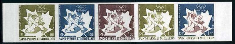 St_Pierre_1975_Yvert_PA61-Scott_C58_five_n
