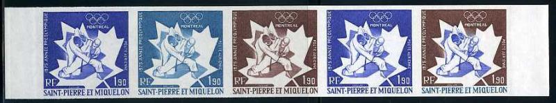 St_Pierre_1975_Yvert_PA61-Scott_C58_five_p