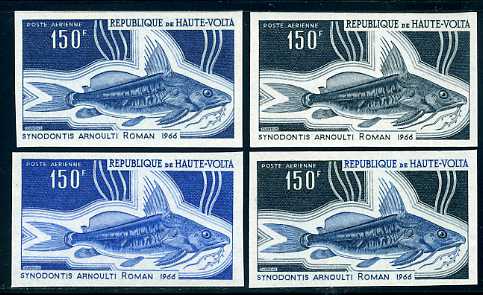 Upper_Volta_1969_Yvert_PA67-Scott_C67_different_colors