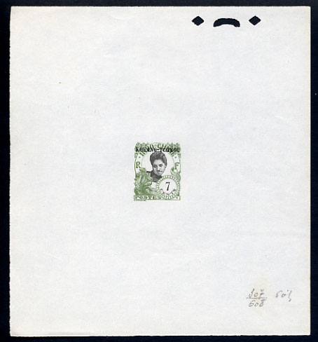 Indochina_Kouang-Tcheou_1923_Yvert_62a-Scott_unissued_black_overprint_604_green_307_+_black_608_typo_CP