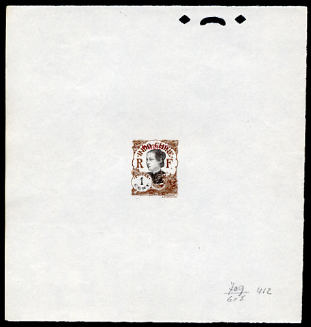 Indochina_Mong-Tzeu_1922_Yvert-Scott_unissued_red_overprint_412_brown_709_+_black_608_typo_CP