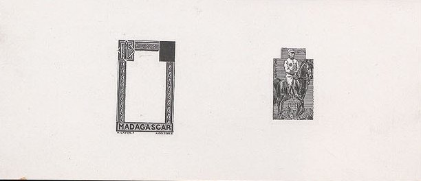 Madagascar_1936_Yvert_183a-Scott_173_unadopted_inverted_Gallieni_etat_black_typo_AP