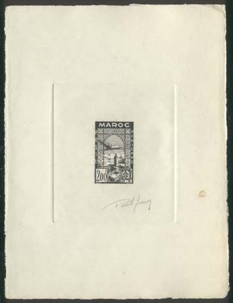 Morocco_1952_Yvert_PA88-Scott_C45_black