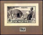 Mauritania_1938_Yvert_89c-Scott_A8_unadopted_1f75_woman_MAQ