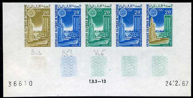 Mauritania_1967_Yvert_223-Scott_221_five_a