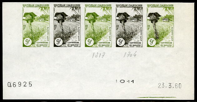 N_Caledonia_1960_Yvert_297-Scott_313_five_d