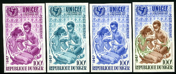 Niger_1967_Yvert_PA78-Scott_C78_different_colors_a