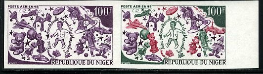 Niger_1969_Yvert_PA113-Scott_C113_pair_a