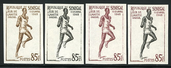 Senegal_1963_Yvert_222-Scott_217_different_colors