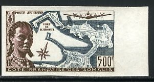 Somali_Coast_1956_Yvert_PA25-Scott_C20_multicolor