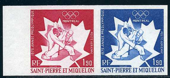 St_Pierre_1975_Yvert_PA61-Scott_C58_pair_d