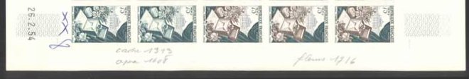 France_1954_Yvert_974-Scott_715_five