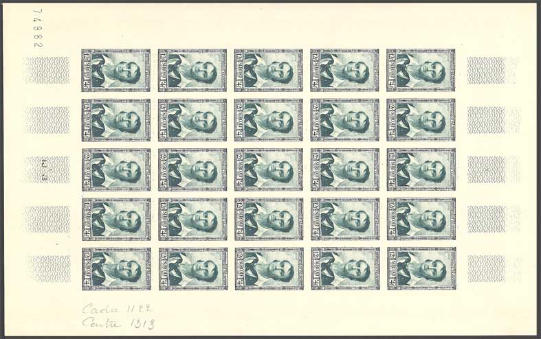 France_1951_Yvert_894-Scott_B261_full_sheet