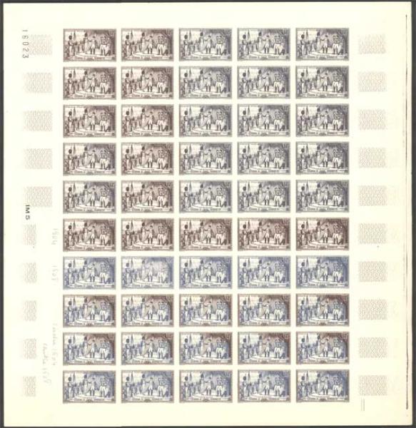 France_1954_Yvert_997-Scott_730_full_sheet