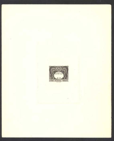 Fr_West_Africa_1947_Yvert_Taxe_1-Scott_J1_etat_black