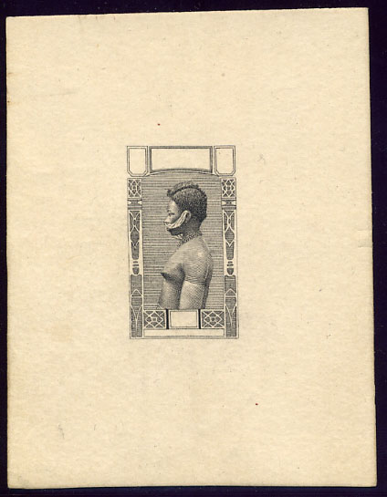 Gabon_1932_Yvert_Taxe_23a-Scott_unissued_ruled_ground_native_woman_1er_etat_black_AP