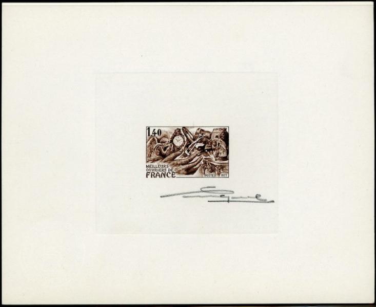 France_1977_Yvert_1952-Scott_1556_dark-brown_a