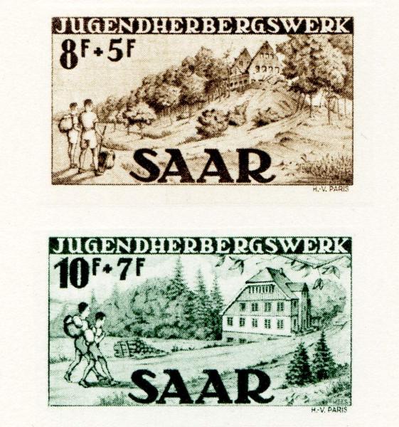 Saar_1949_Yvert_250-51-Scott_207-8_b_detail