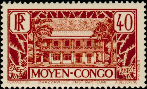 Congo_1933_Yvert_122-Scott_Institut_Pasteur_IS