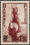Dahomey_1941_Yvert_133-Scott_1f30_Lac_Nokoue_IS