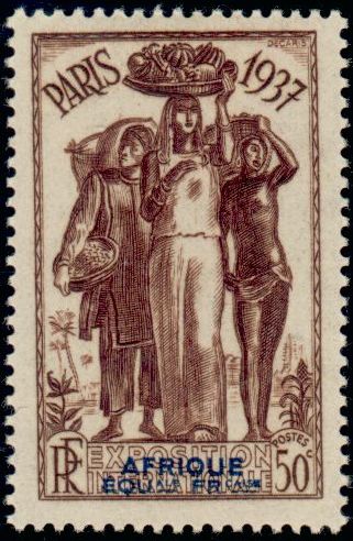 Fr_Equat_Africa_1937_Yvert_30-Scott_Exposition_International_Paris_IS