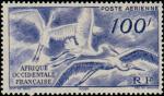 Fr_West_Africa_1947_Yvert_PA13-Scott_C13_100f_cicognes_a_IS