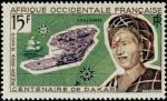 Fr_West_Africa_1947_Yvert_PA22-Scott_C22_Port_de_Goree_IS