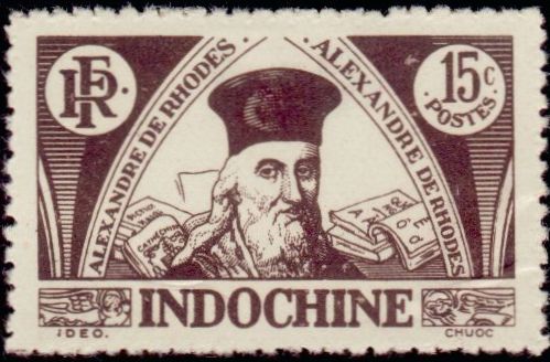Indochine_1944_Yvert_288-Scott_15c_Alexandre_de_Rhodes_IS