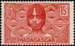 Madagascar_1936_Yvert_166-Scott_woman_head_IS