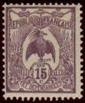 N_Caledonia_1905_Yvert_93-Scott_Cagou_bird_IS