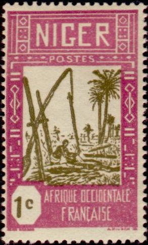 Niger_1926_Yvert_29-Scott_native_man_typo_IS